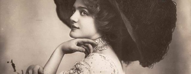 Lily Elsie Merry Widow Hat