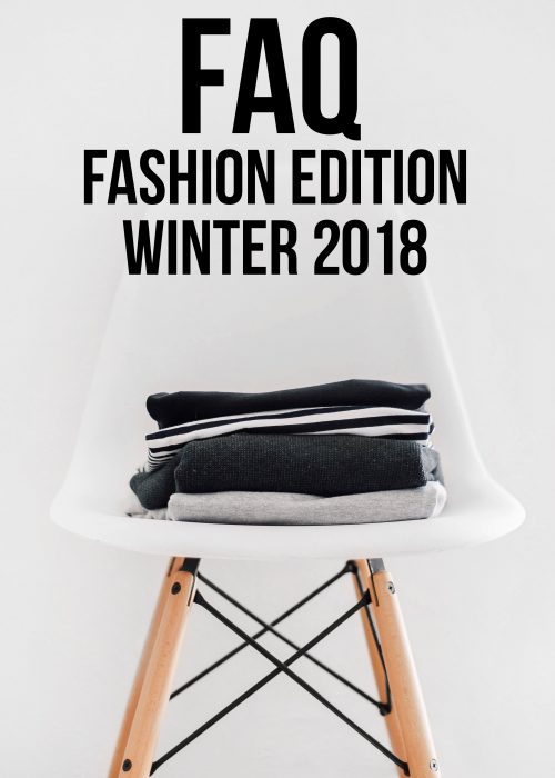 FAQ Fashion Edition Winter 2018