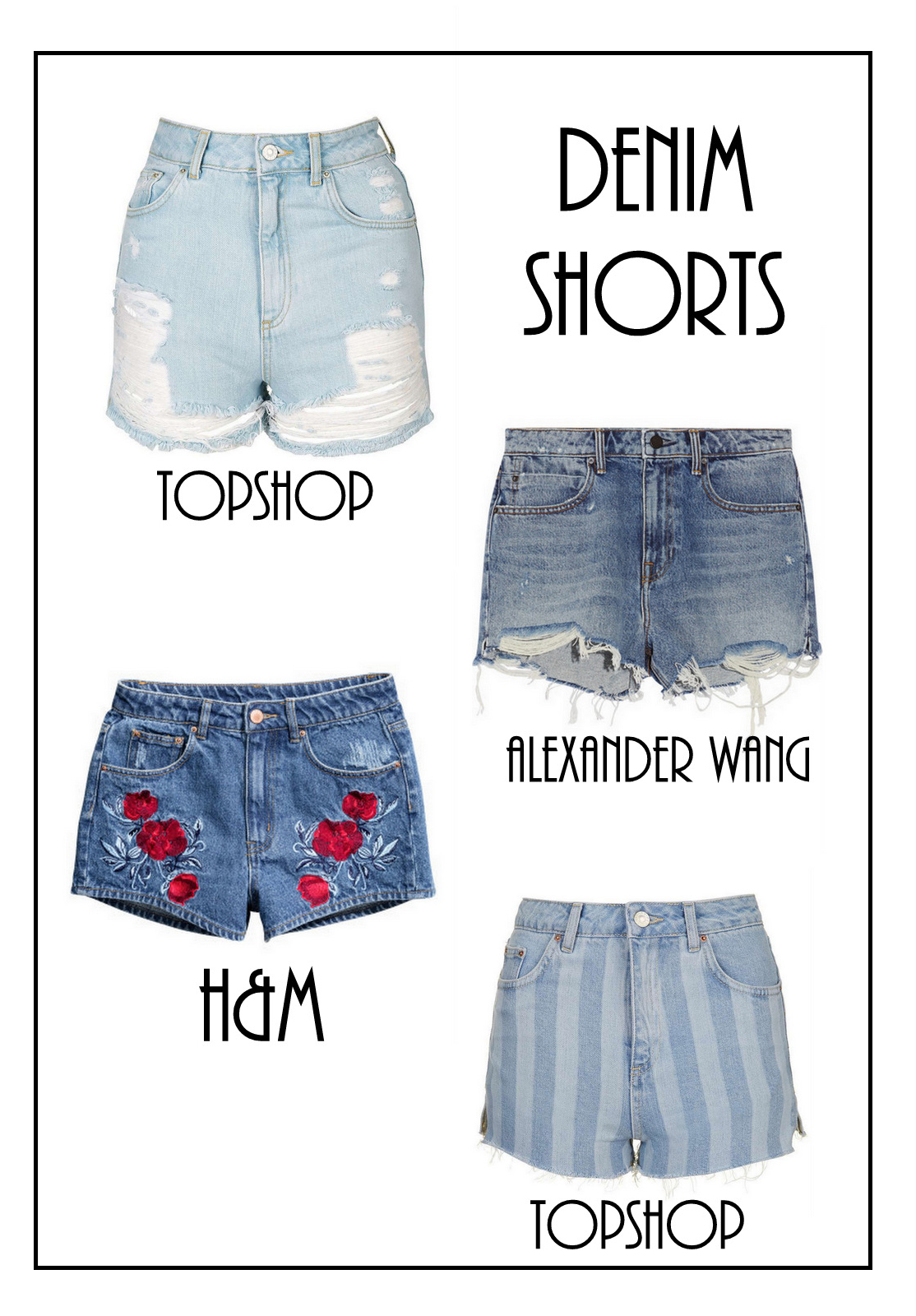 denim shorts | The Fashion Folks