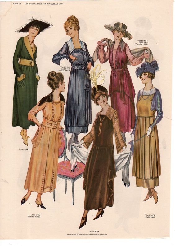 20th century fashion history 1910 - 1920 | The Fashion Folks