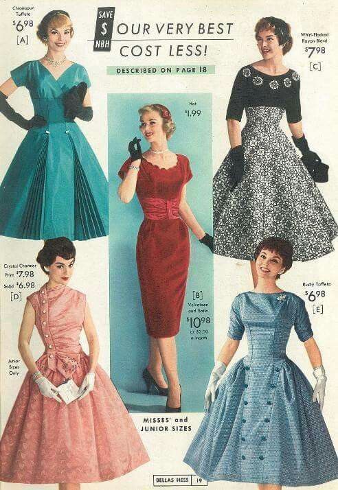50's 60's dress styles