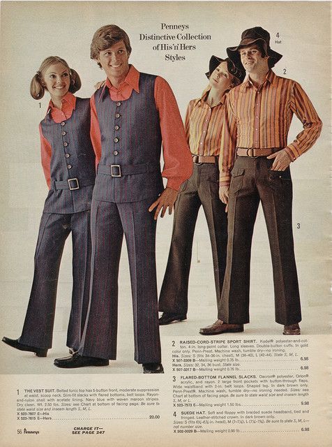 Unisex Fashion 1970s