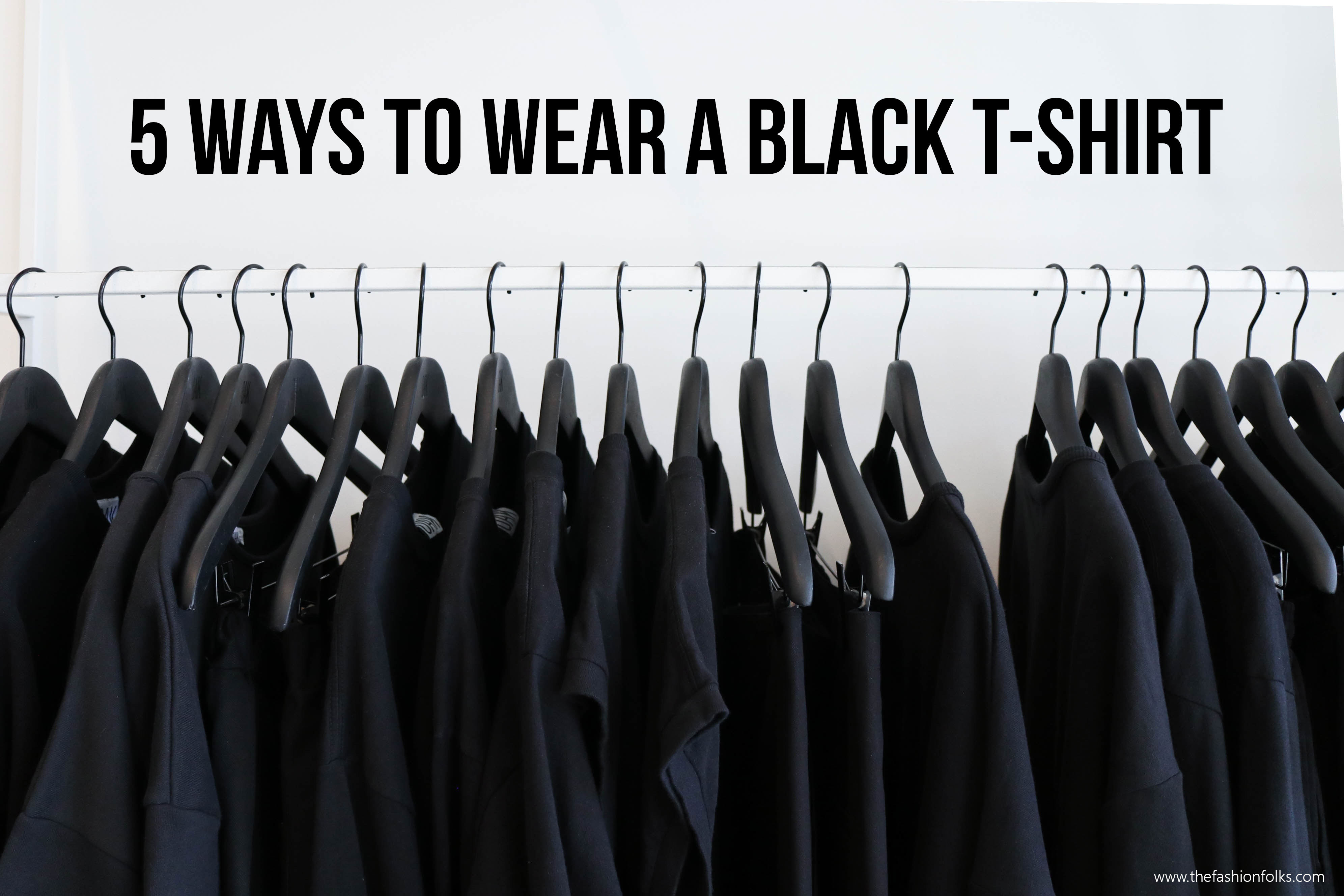 5 Ways To Wear Your Black T-shirt