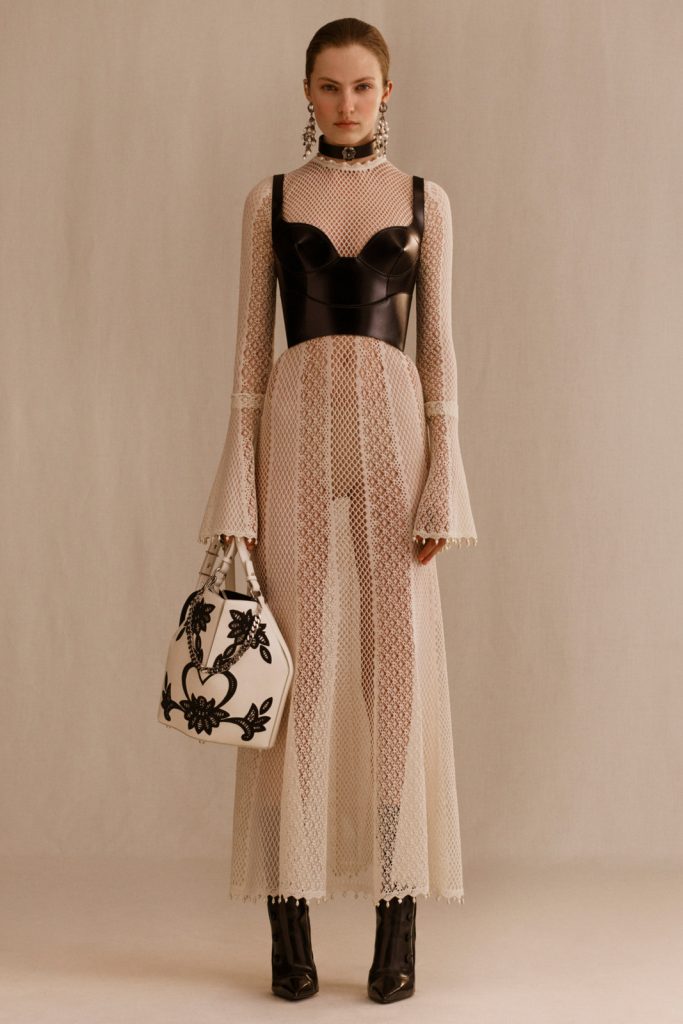 alexander mcqueen crochet dress