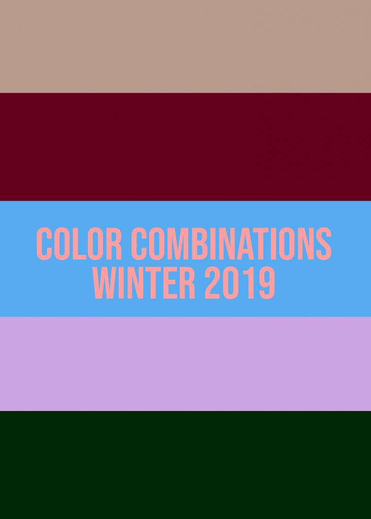 Color Combinations Winter 2019