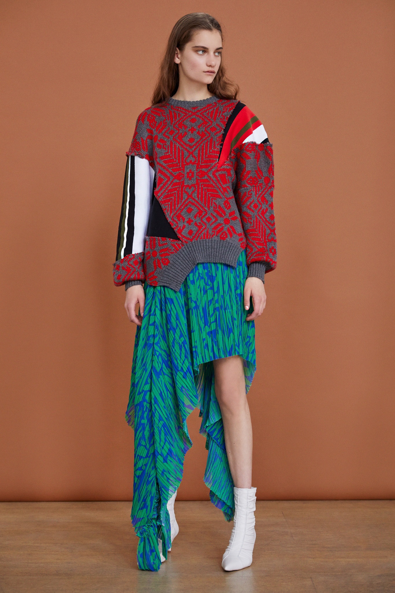 Courtsey of Preen by Thornton Bregazzi | Resort 2019 - patterned skirt 2019