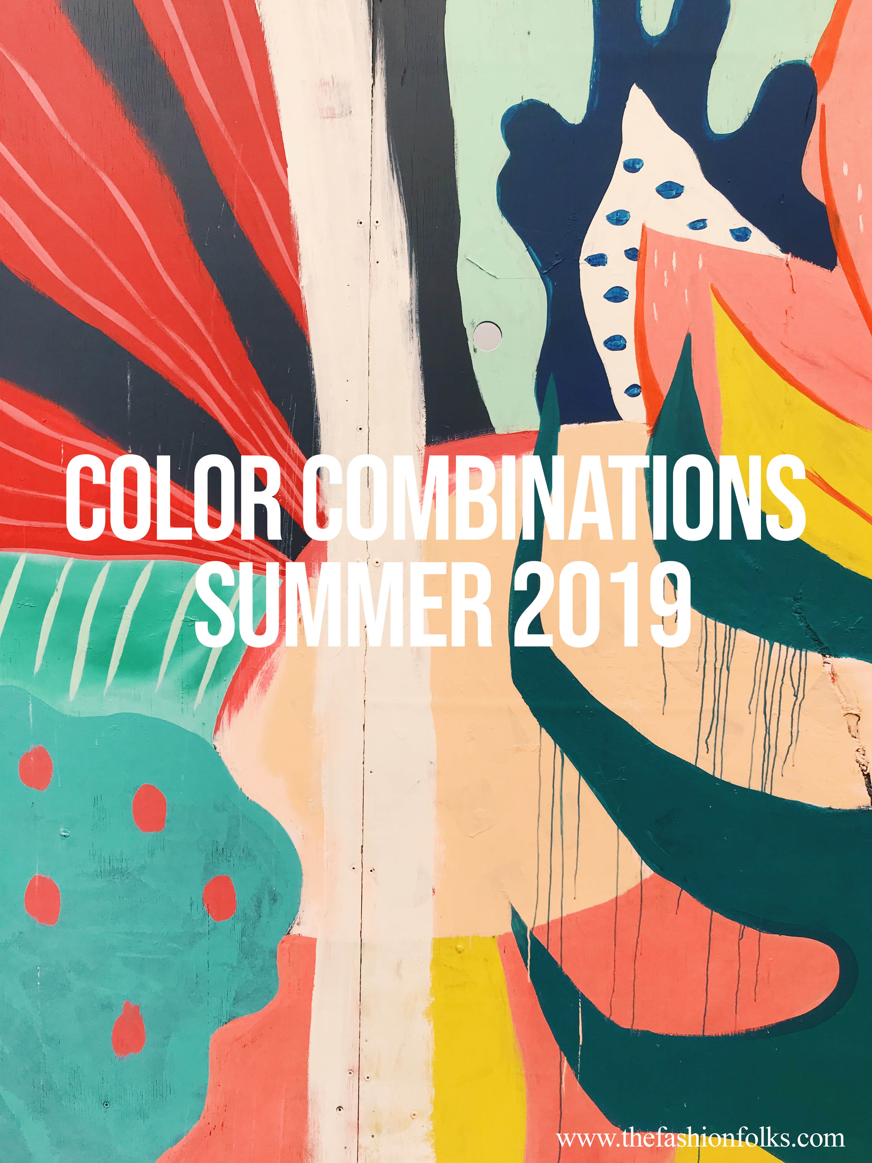 Color Combinations Summer 2019