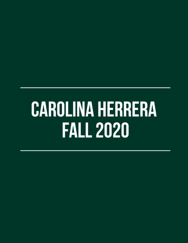 Carolina Herrera Fall 2020 – Review