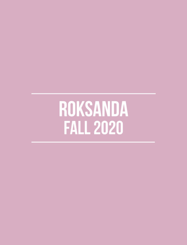 Roksanda Fall 2020 – Review