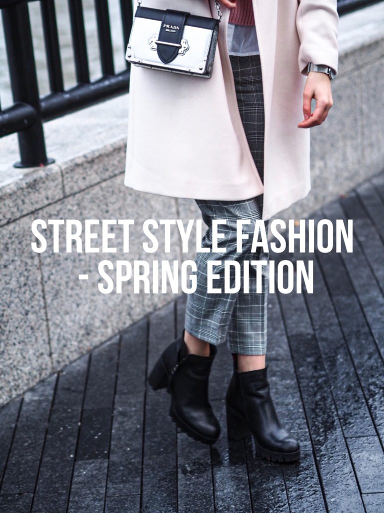 Street Style Boots Pink Coat Outfit