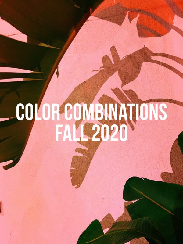 Color Combinations Fall 2020