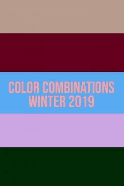 Color Combinations Winter 2019